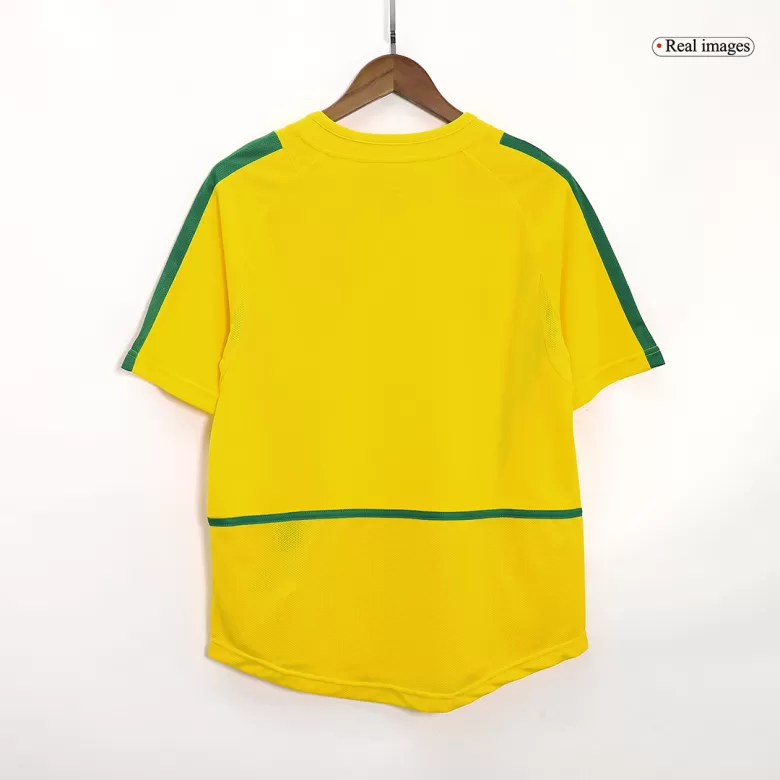 Brazil Jersey Custom Home Soccer Jersey 2002/03 - bestsoccerstore