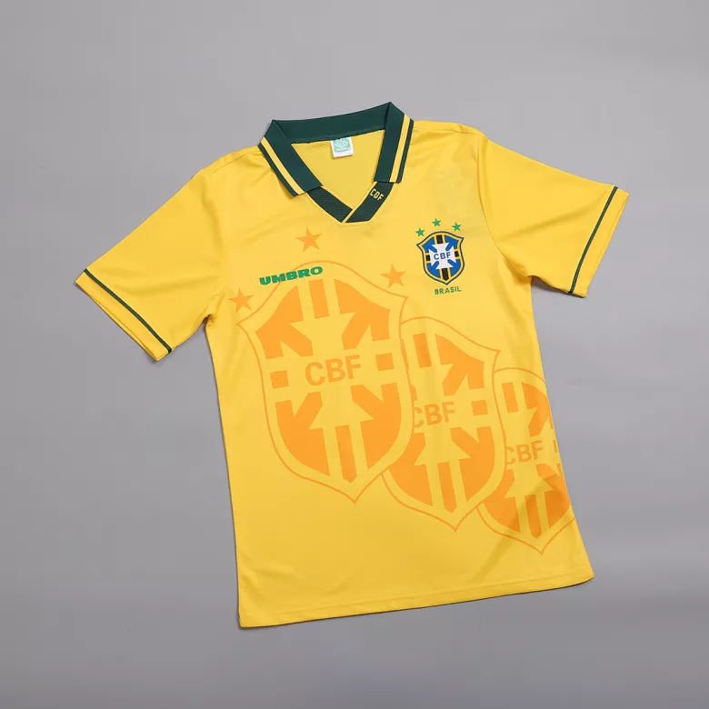 Brazil Jersey Custom Home Soccer Jersey 1993/94 - bestsoccerstore