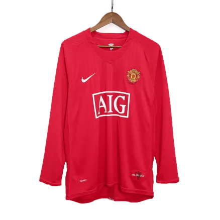 Manchester United Jersey RONALDO #7 Custom Home Soccer Jersey 2007/08 - bestsoccerstore