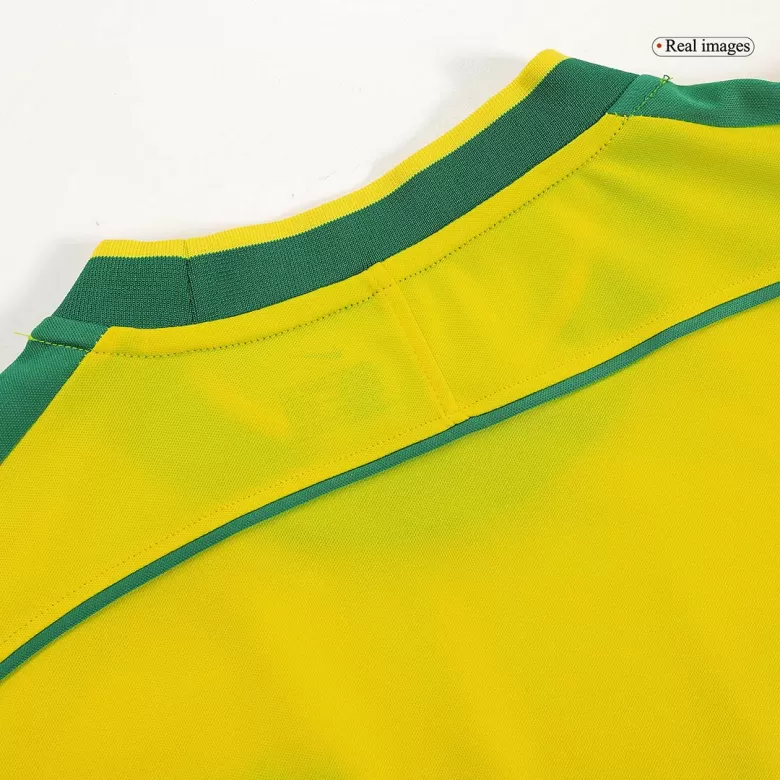 Brazil Jersey Custom Home Soccer Jersey 1998 - bestsoccerstore