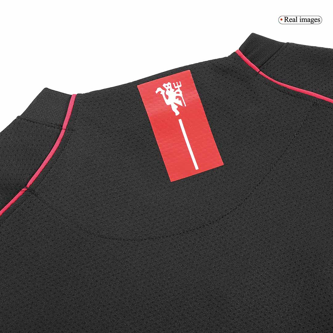 RONALDO #7 Manchester United Retro Jersey Away Long Sleeve Soccer Shirt 2007/08 - bestsoccerstore