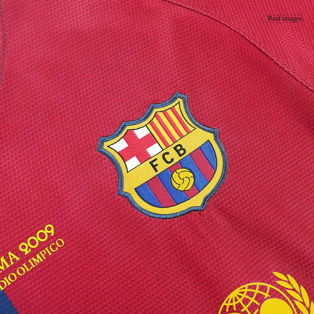 A.INIESTA #8 Barcelona Retro Jersey Home Soccer Shirt 2008/09 UCL Final
