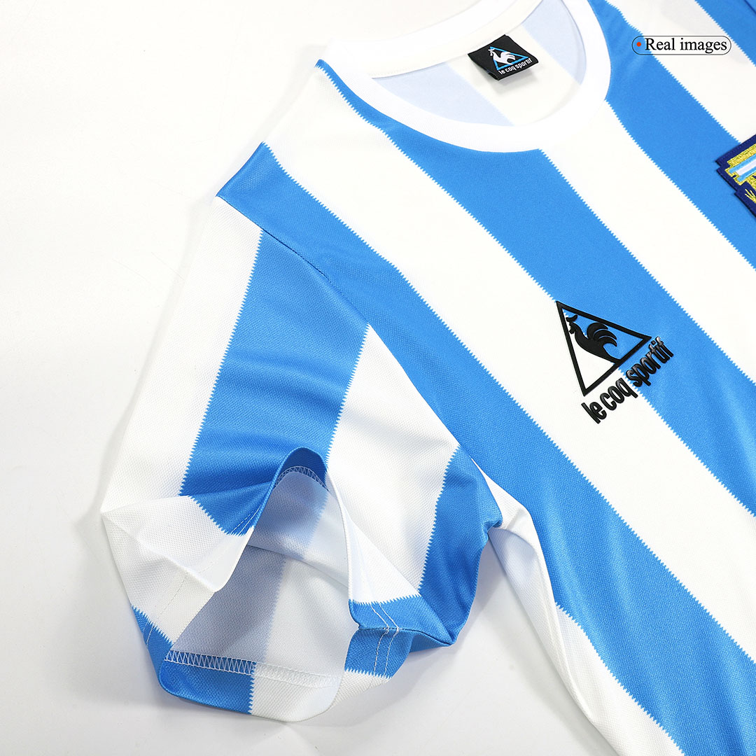 Argentina 1986 Retro Jersey Home Soccer Shirt - bestsoccerstore
