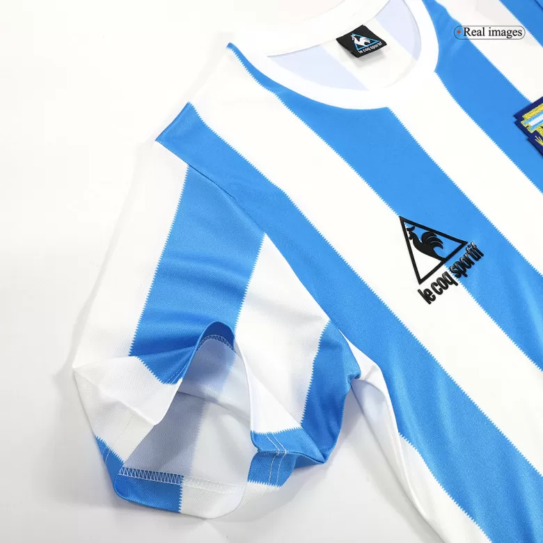 Argentina Jersey Custom Home Soccer Jersey 1986 - bestsoccerstore