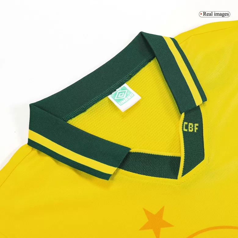 Brazil Jersey Custom Home Soccer Jersey 1993/94 - bestsoccerstore