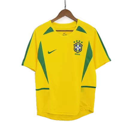 Brazil Jersey Custom Home Soccer Jersey 2002/03 - bestsoccerstore