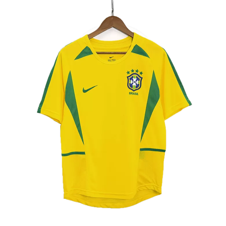 Brazil Jersey Custom Home Soccer Jersey 2002/03 - bestsoccerstore