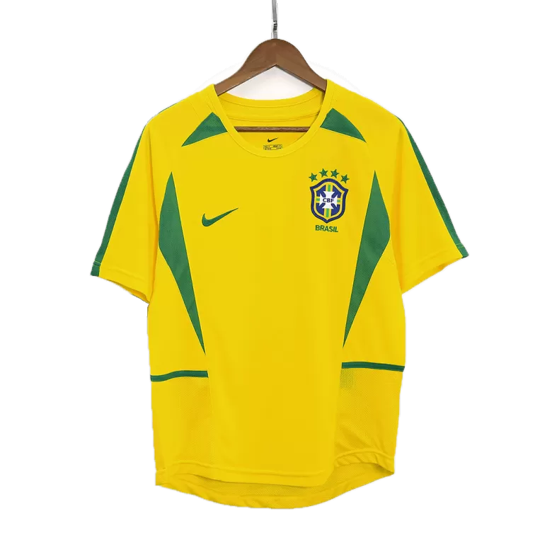 Brazil Jersey Custom Home Soccer Jersey 2002/03 - bestsoccerstore