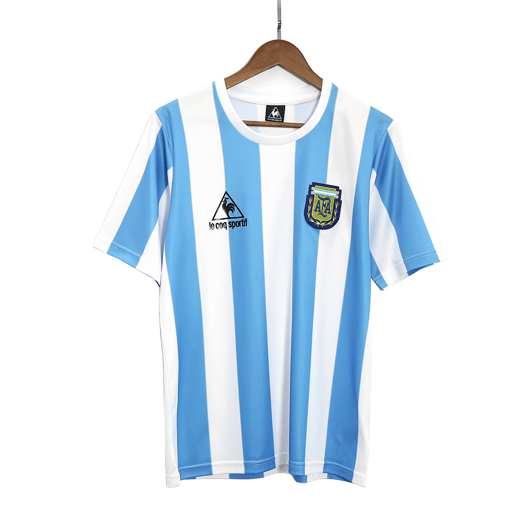 Argentina 1986 Retro Jersey Home Soccer Shirt - bestsoccerstore