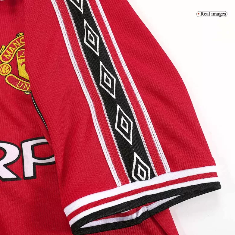 Manchester United Jersey Custom Home Soccer Jersey 98/00 - bestsoccerstore