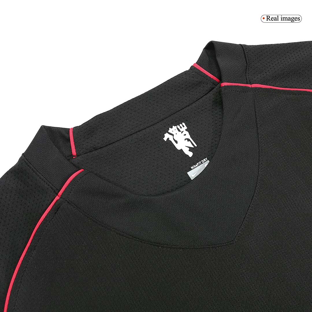 SCHOLES #18 Manchester United Retro Jersey Away Long Sleeve Soccer Shirt 2007/08