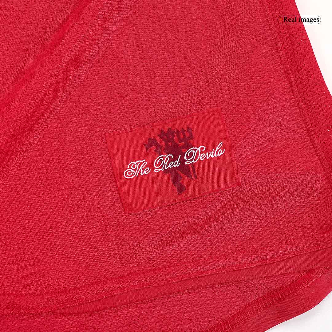 RONALDO #7 Manchester United Retro Jersey Home Long Sleeve Soccer Shirt 2007/08 - bestsoccerstore