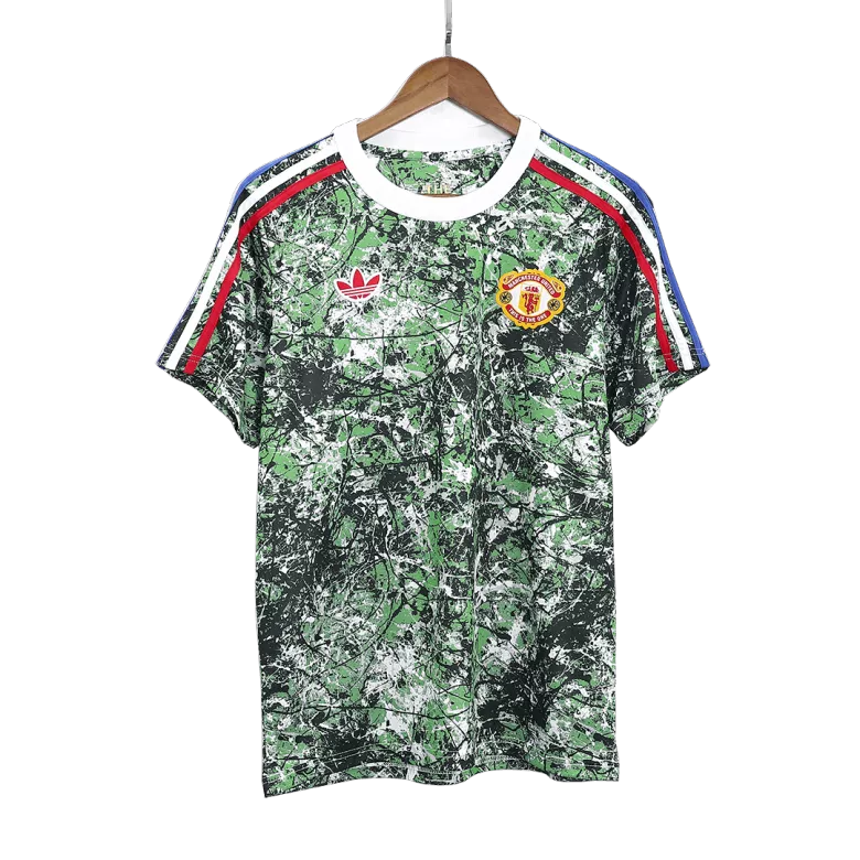 Manchester United X Stone Roses Jersey Soccer Jersey Pre-Match 2023/24 - bestsoccerstore