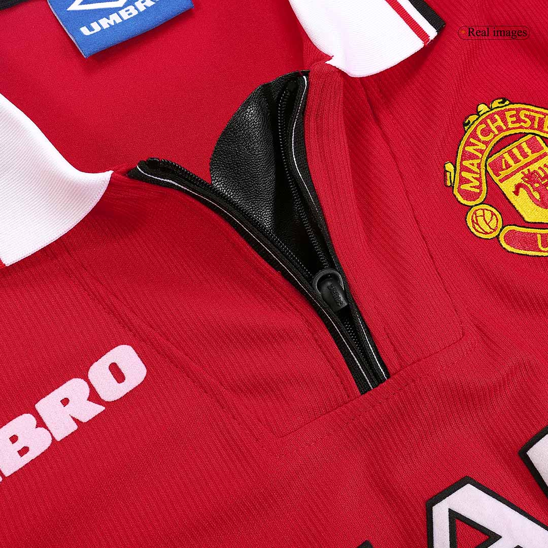 Manchester United Jersey Custom Home Soccer Jersey 98/00 - bestsoccerstore