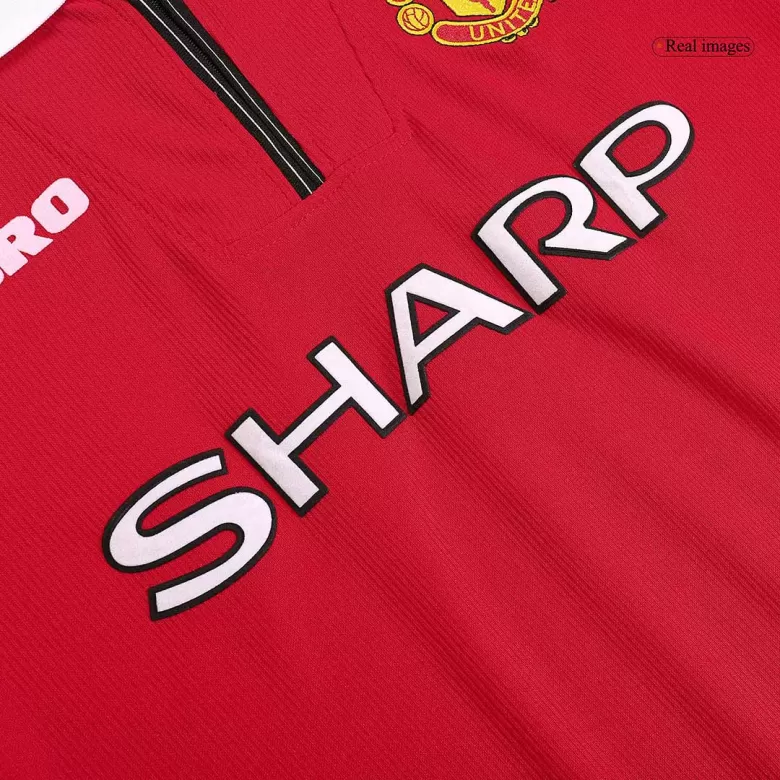 Manchester United Jersey Custom Home Soccer Jersey 98/00 - bestsoccerstore