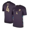 RICE #4 England Soccer Jersey Away Custom Shirt 2024 - bestsoccerstore