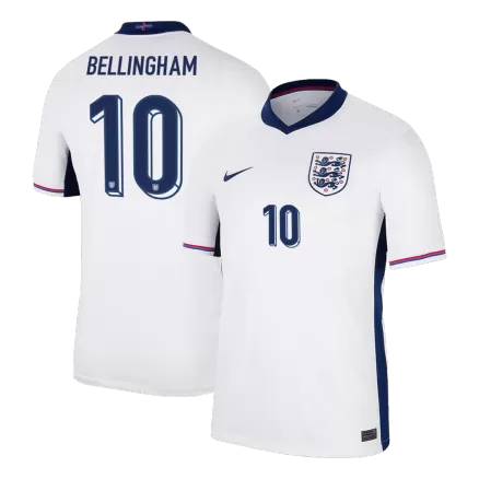 BELLINGHAM #10 England Soccer Jersey Home Custom Shirt 2024 - bestsoccerstore