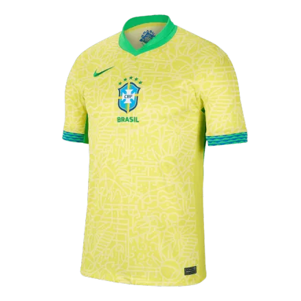 Brazil Soccer Jersey Home Shirt 2024 Plus Size - bestsoccerstore