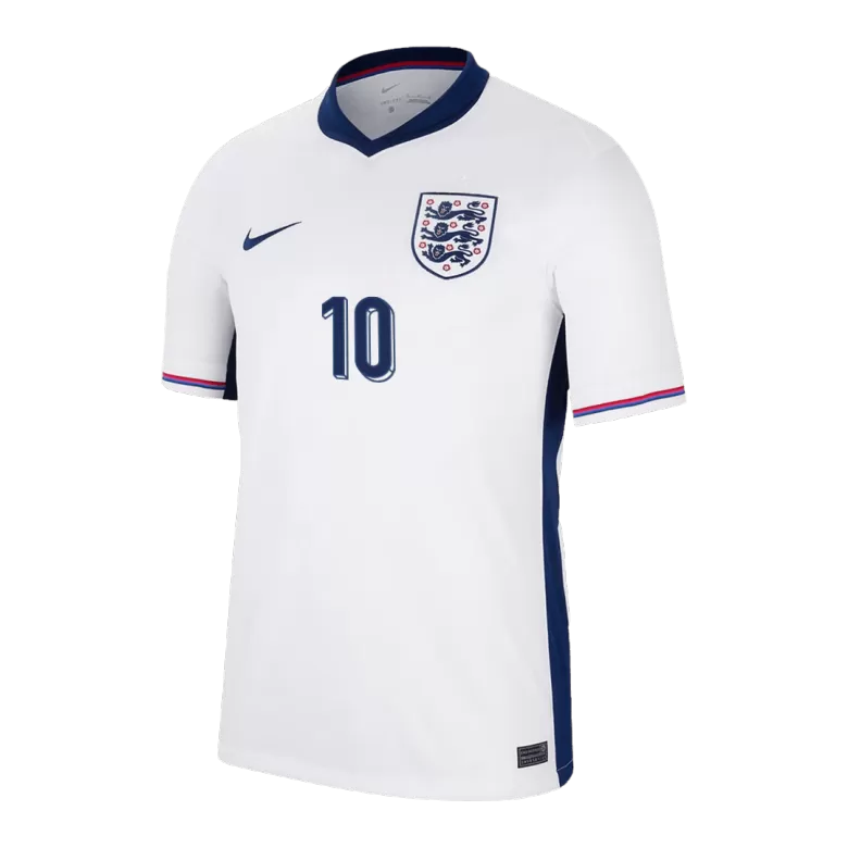 BELLINGHAM #10 England Soccer Jersey Home Custom Shirt 2024 - bestsoccerstore