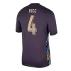 RICE #4 England Soccer Jersey Away Custom Shirt 2024 - bestsoccerstore