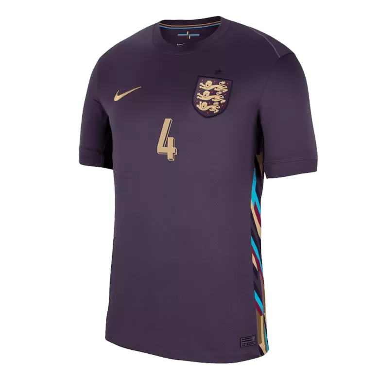 RICE #4 England Soccer Jersey Away Custom Shirt 2024 - bestsoccerstore