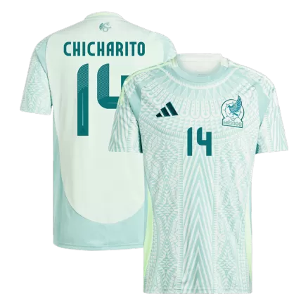 CHICHARITO #14 Mexico Soccer Jersey Away Custom Shirt 2024 - bestsoccerstore