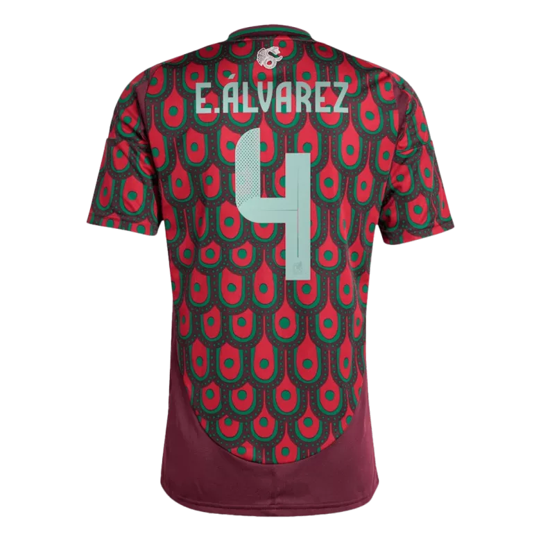 E.ÁLVAREZ #4 Mexico Soccer Jersey Home Custom Shirt 2024 - bestsoccerstore