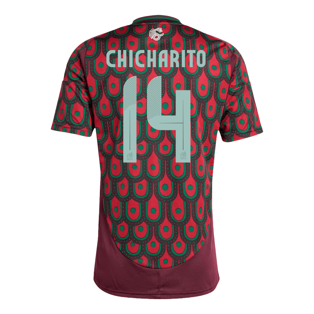 CHICHARITO #14 Mexico Soccer Jersey Home Custom Shirt - bestsoccerstore