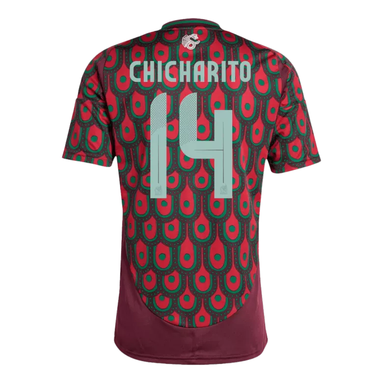 CHICHARITO #14 Mexico Soccer Jersey Home Custom Shirt 2024 - bestsoccerstore