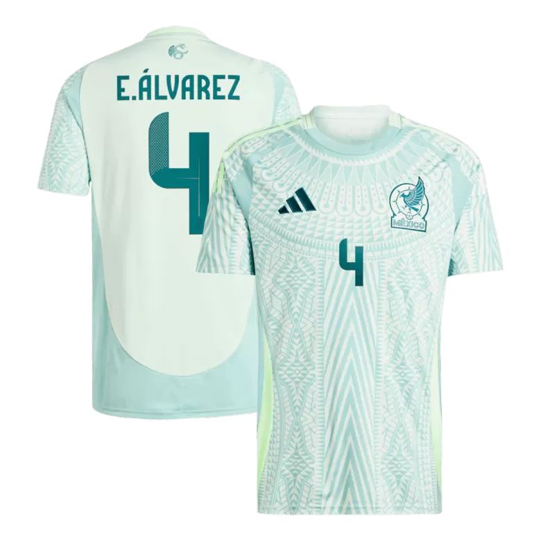 E.ÁLVAREZ #4 Mexico Soccer Jersey Away Custom Shirt 2024 - bestsoccerstore