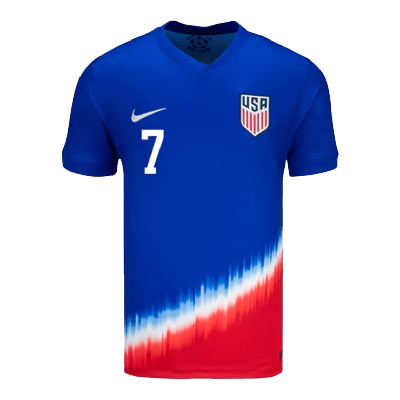 REYNA #7 USA Soccer Jersey Away Custom Shirt 2024 - bestsoccerstore