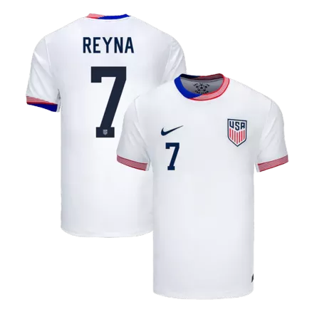 REYNA #7 USA Soccer Jersey Home Custom Shirt 2024 - bestsoccerstore