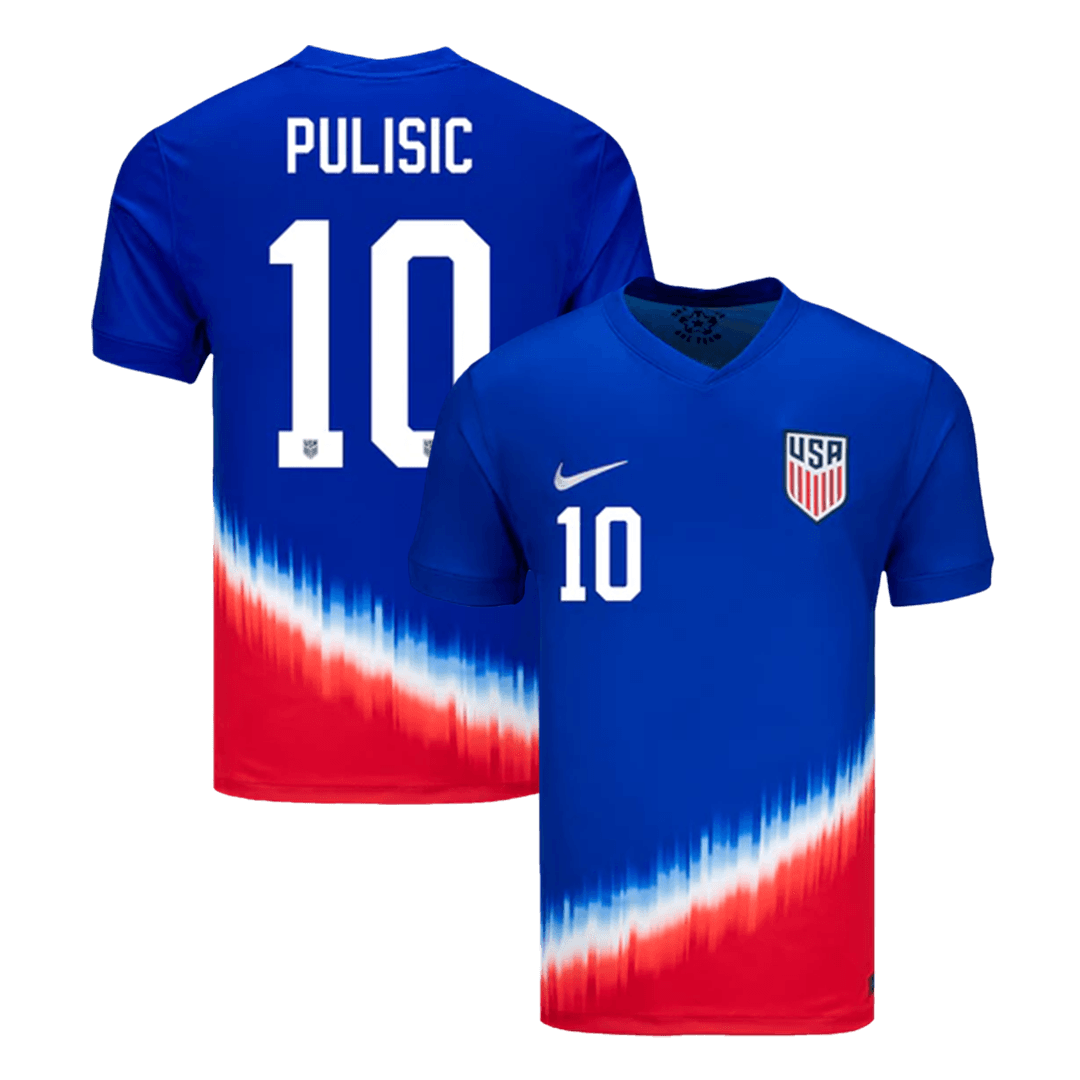 PULISIC #10 USA Soccer Jersey Away Custom Shirt - bestsoccerstore
