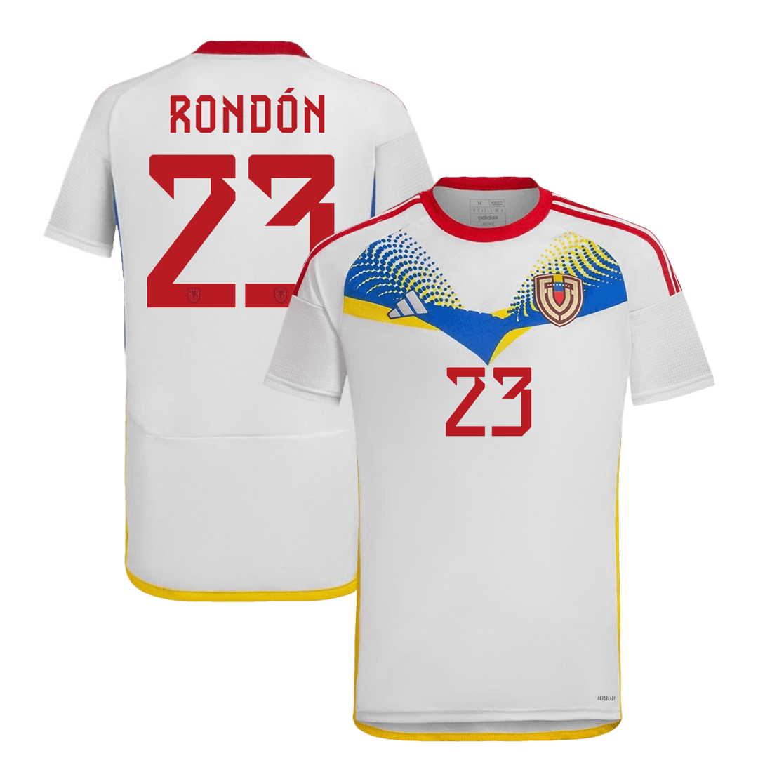 RONDÓN 23 Venezuela Soccer Jersey Away Custom Shirt 2024