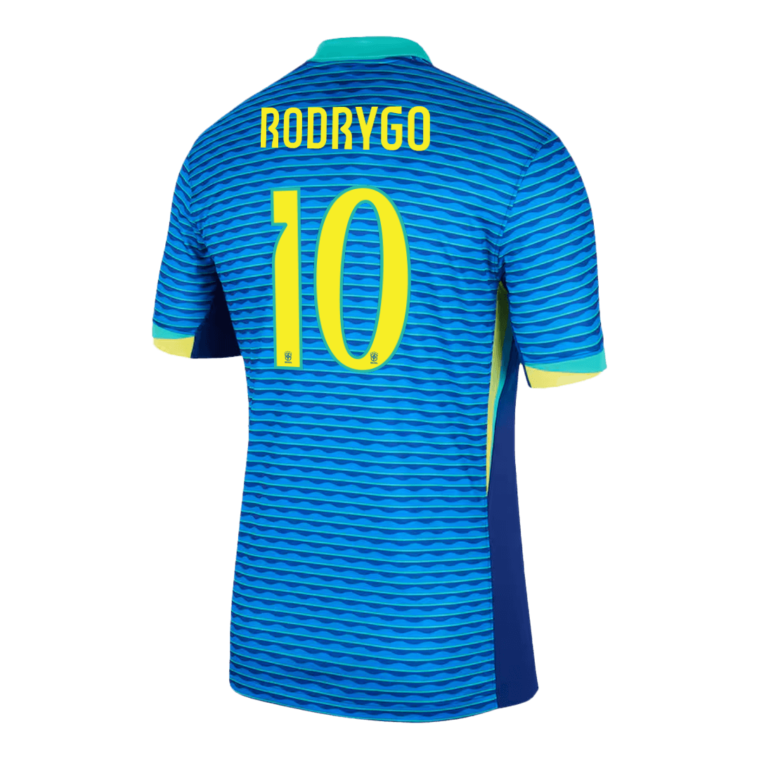 RODRYGO #10 Brazil Soccer Jersey Away Custom Shirt - bestsoccerstore
