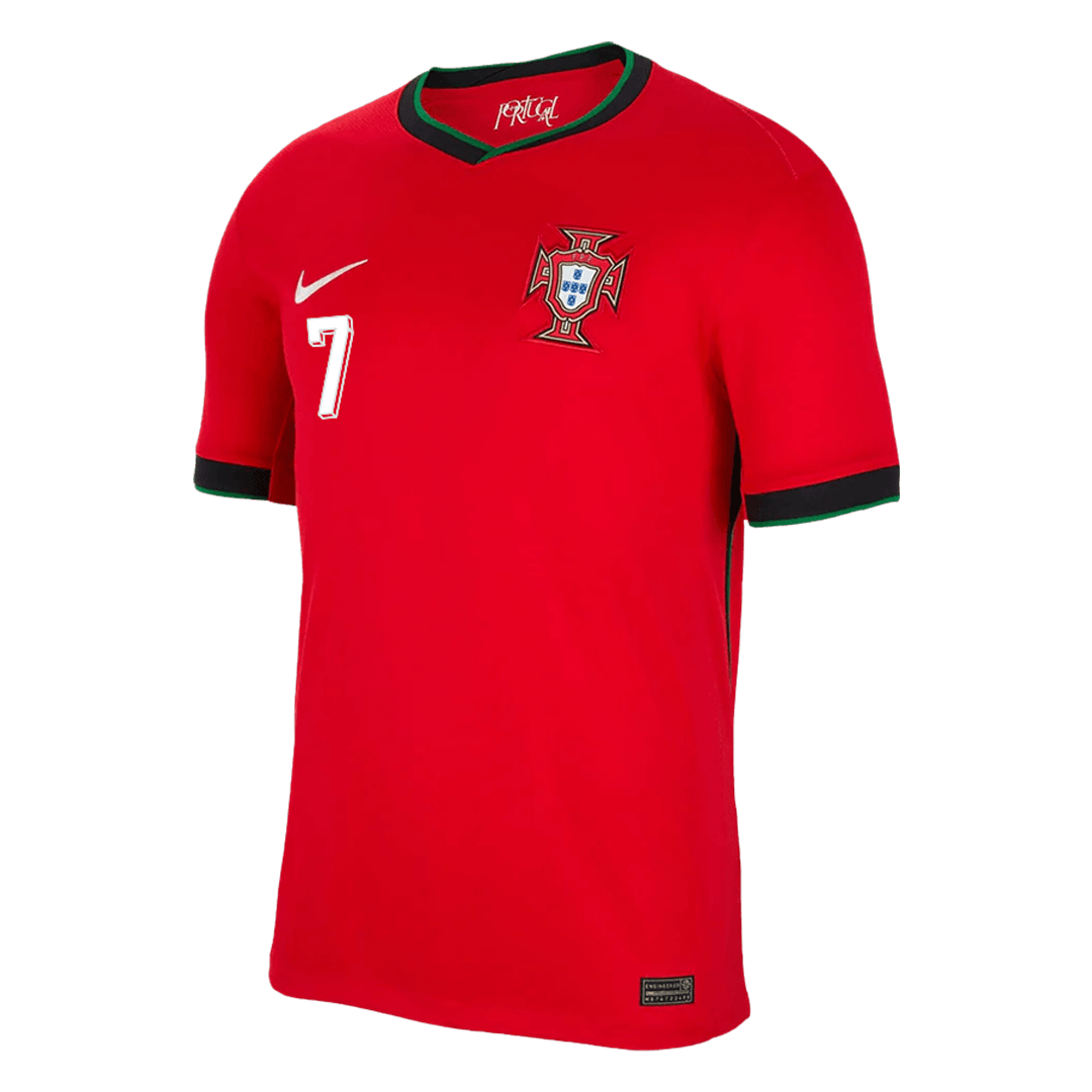 RONALDO #7 Portugal Soccer Jersey Home Custom Shirt - bestsoccerstore