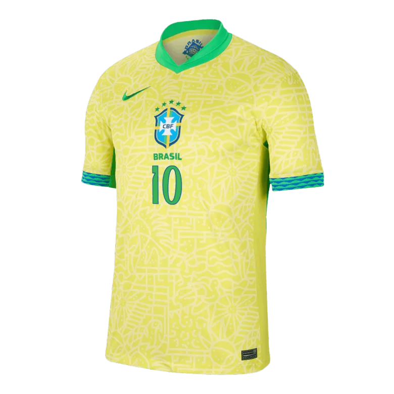 RODRYGO #10 Brazil Soccer Jersey Home Custom Shirt 2024 - bestsoccerstore