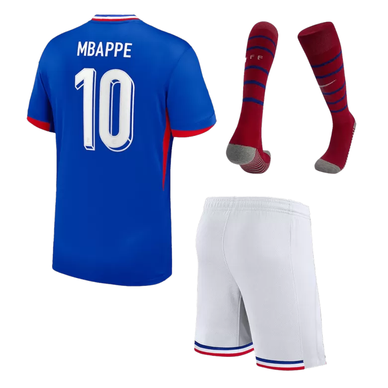 Kids France MBAPPE #10 Custom Euro Home Full Soccer Kits2024 - bestsoccerstore