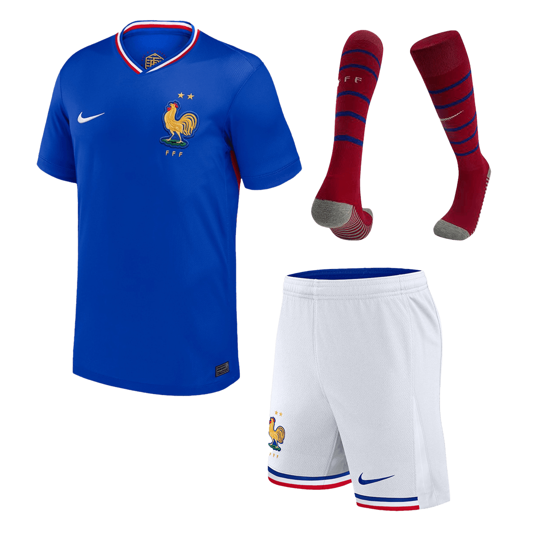 France Home Custom Full Soccer Kit - bestsoccerstore