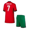 Kids Portugal RONALDO #7 Custom Euro Home Soccer Kits2024 - bestsoccerstore