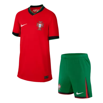 Kids Portugal Custom Home Soccer Kits 2024 - bestsoccerstore