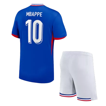 Kids France MBAPPE #10 Custom Euro Home Soccer Kits2024 - bestsoccerstore