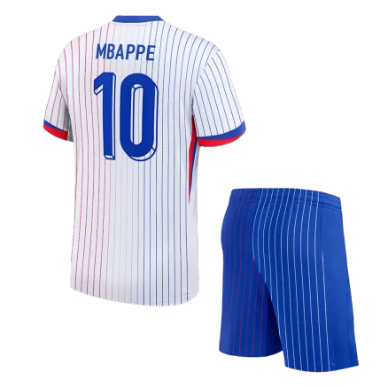 Kids France MBAPPE #10 Custom Euro Away Soccer Kits2024 - bestsoccerstore