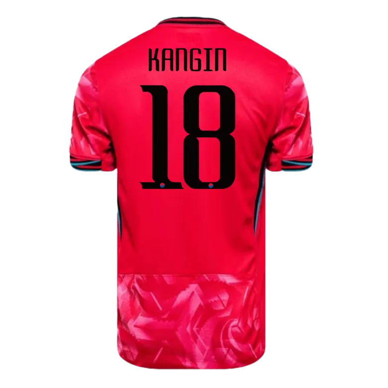 KANGIN #18 South Korea Soccer Jersey Home Custom Shirt 2024 - bestsoccerstore