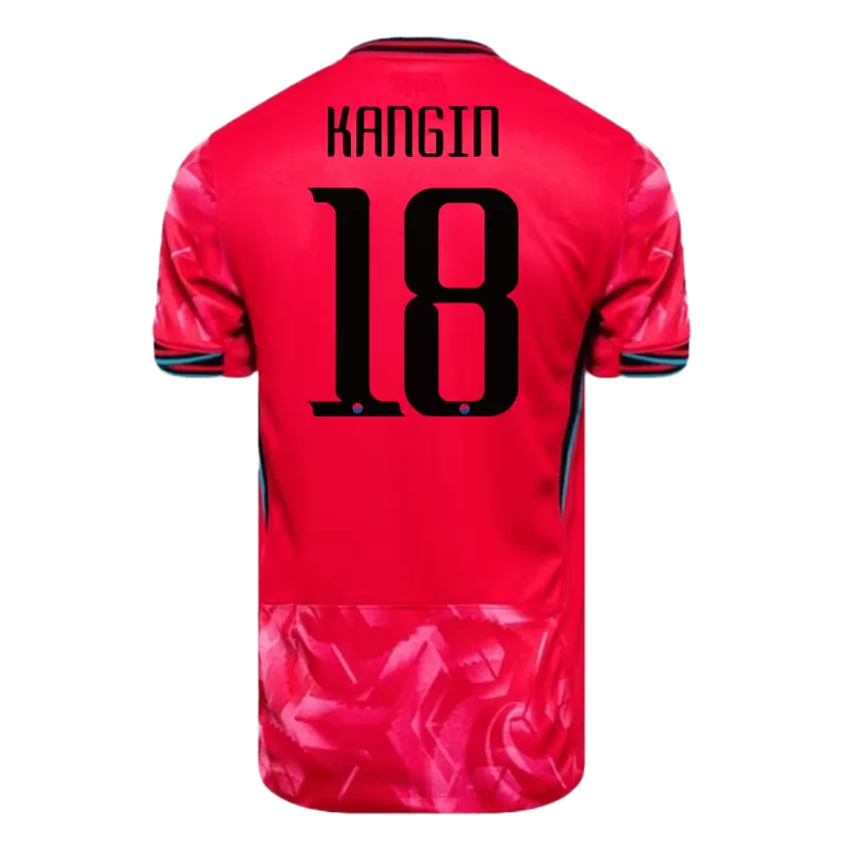 KANGIN #18 South Korea Soccer Jersey Home Custom Shirt 2024 - bestsoccerstore