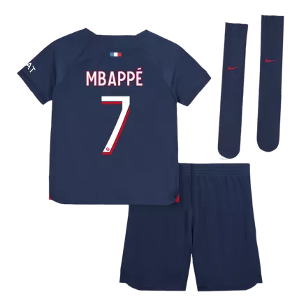 Kids PSG MBAPPÉ #7 Custom Home Full Soccer Kits
2023/24 - bestsoccerstore