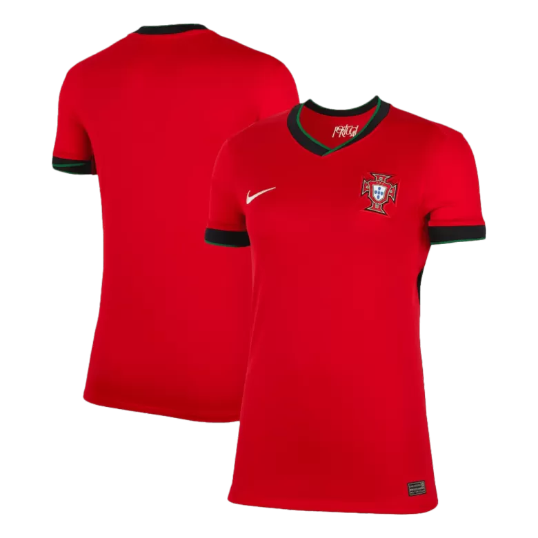 Portugal Soccer Jersey Home Women's Custom Shirt 2024 - bestsoccerstore