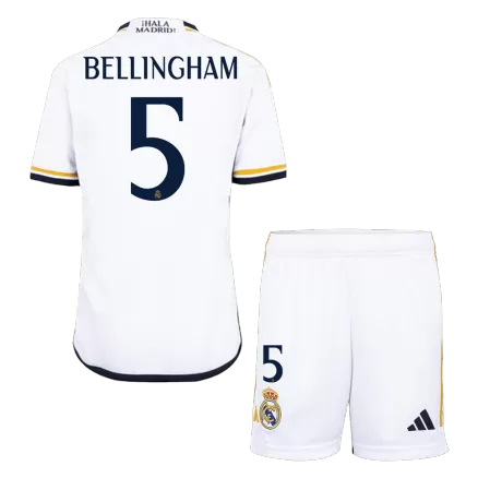 Kids Real Madrid BELLINGHAM #5 Custom Home Soccer Kits
2023/24 - bestsoccerstore