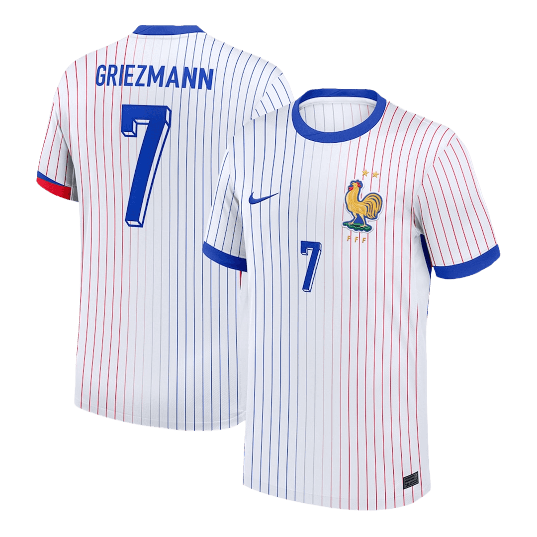 GRIEZMANN #7 France Soccer Jersey Away Custom Shirt - bestsoccerstore