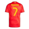 Spain Jersey Custom MORATA #7 Soccer Jersey Home 2024 - bestsoccerstore